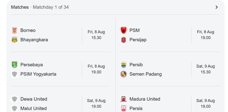 indonesia super league